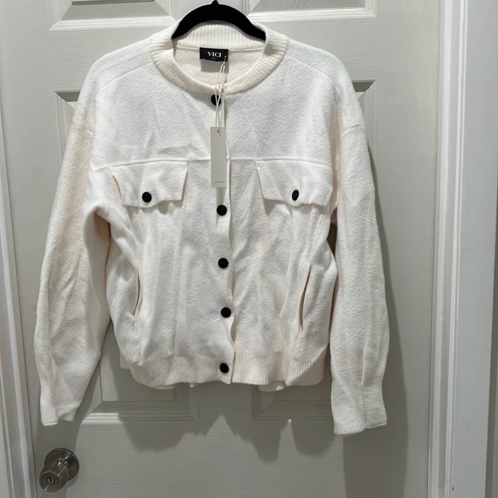 Vici soft bomber jacket- size small.